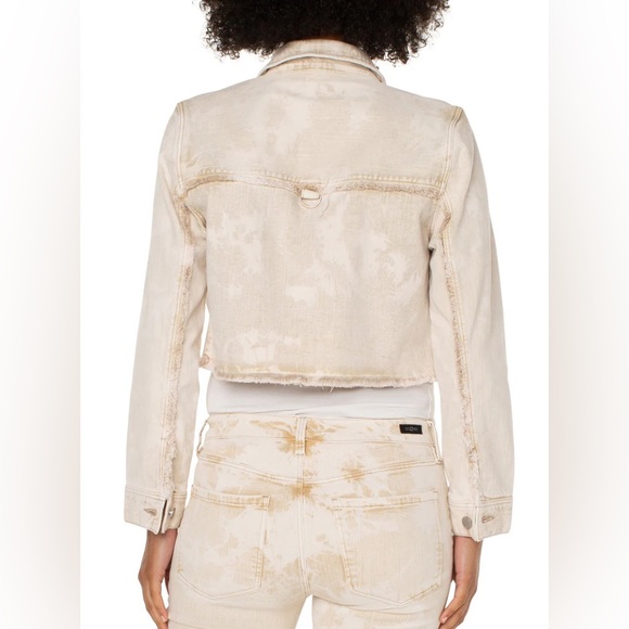 Liverpool Los Angeles Cropped Jean Jacket - Picture 6 of 7